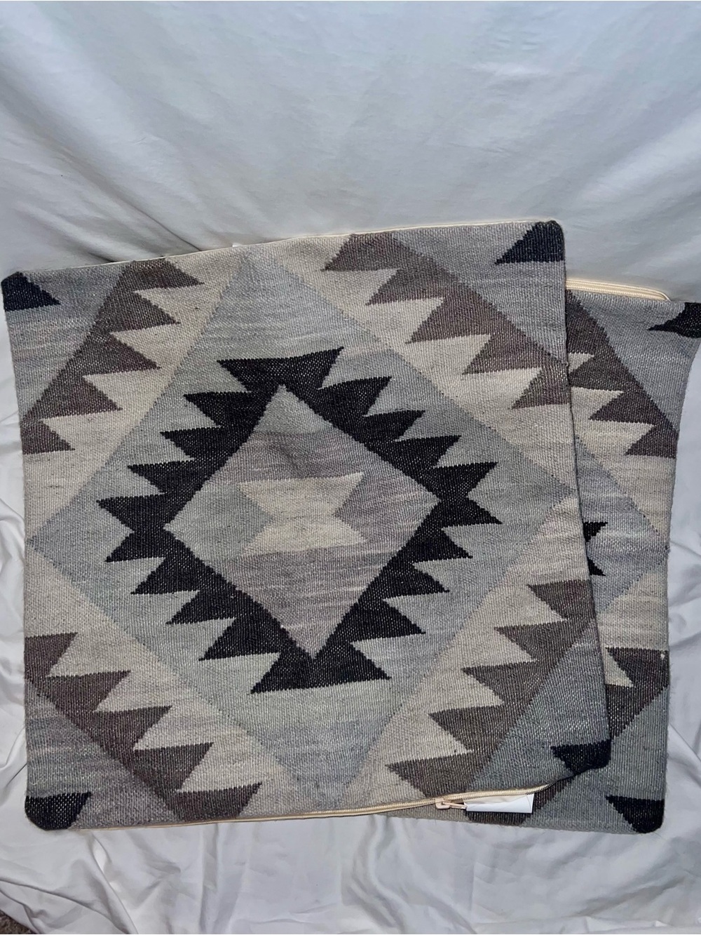 Geometric Aztec Throw Pillow Covers 20” x 20” NWOT